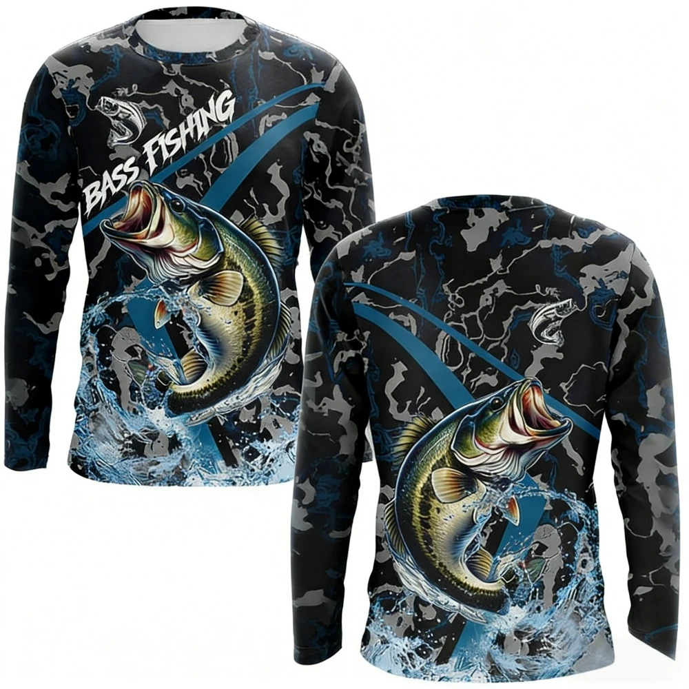 Hiking - Camisa de pesca masculina de manga