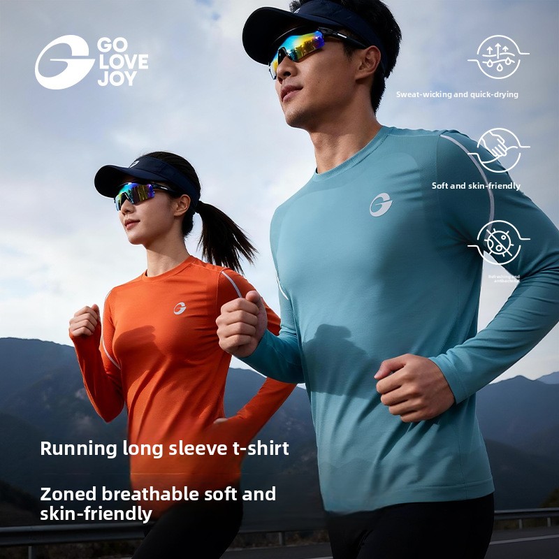 Hiking - Outono/inverno correndo camisa esportiva de manga