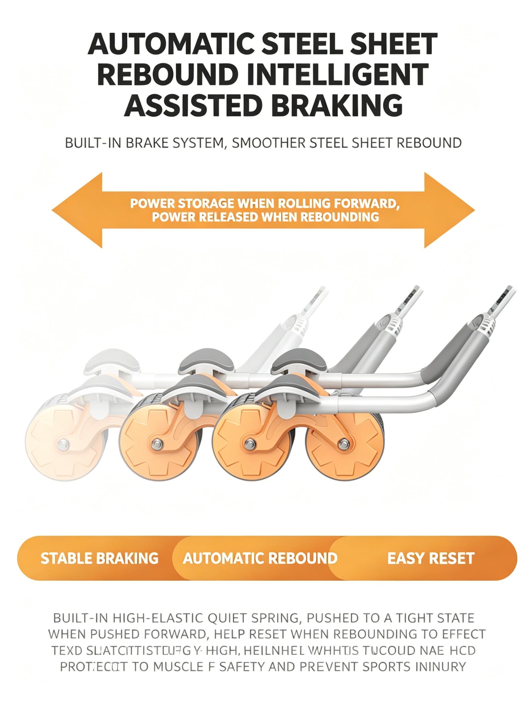 Roda Abdominal com Apoio de Co - Ab Roller Wheel With Elbow Support avaliação e preço