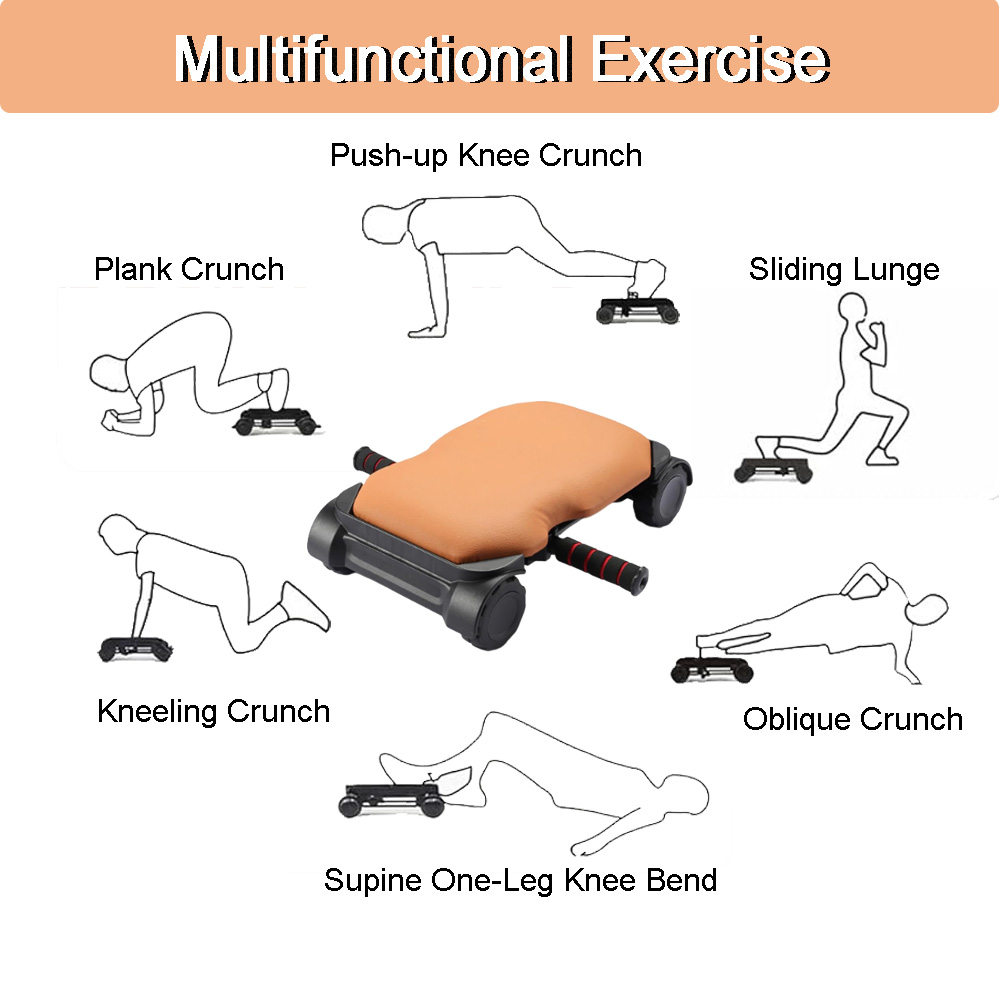 Rolo Abdominal, Treinador Abdo - Ab Roller Wheel With Elbow Support avaliação e preço