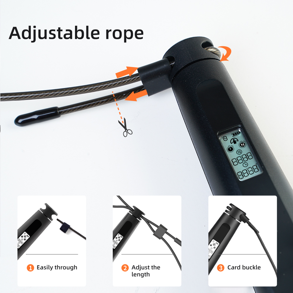 Corda de salto inteligente par - Smart Jump Rope Digital Counter avaliação e preço