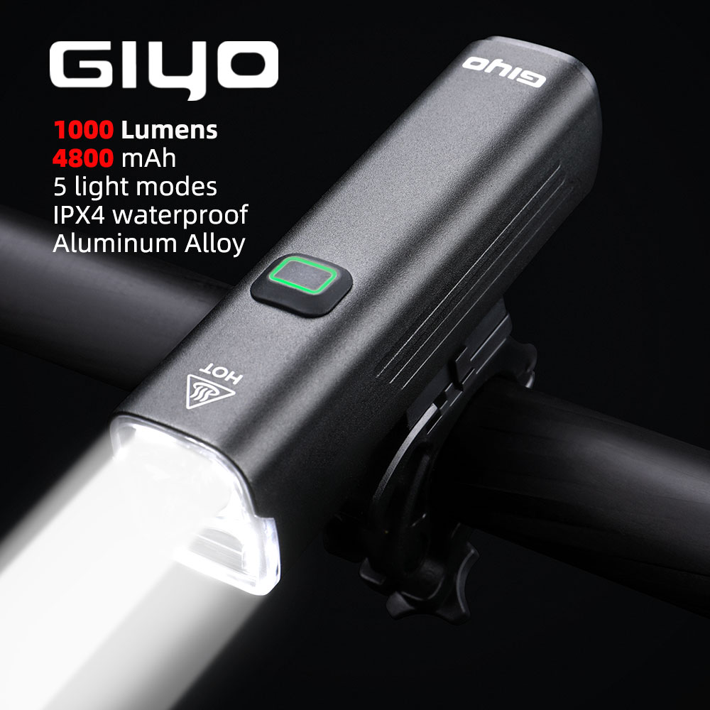 Giyo 1000 lumens luz de bicicl - Rechargeable Bicycle Headlight 1000 Lumen avaliação e preço